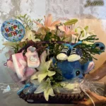Korpa sa cvećem Stitch