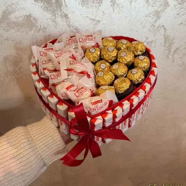 Aranžman sa slatkišima - Srce